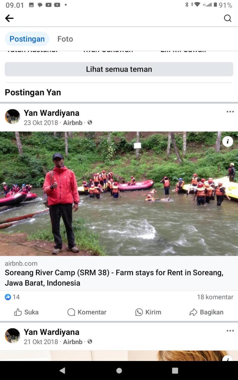 Perkemahan Tenda Sederhana, Soreang River Side Ciwidey Bandung